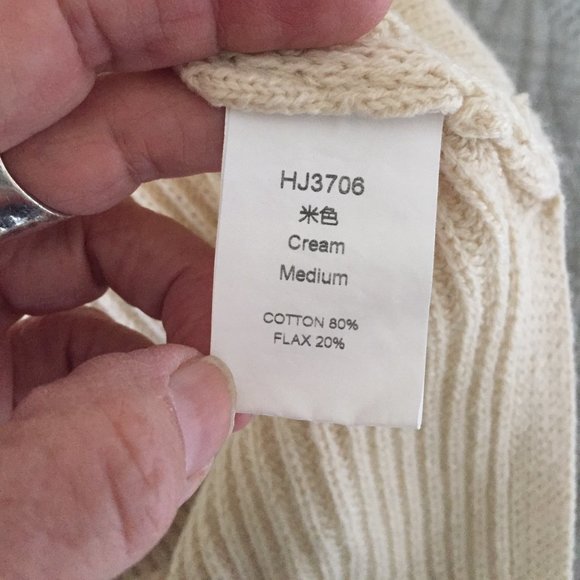 Cotton & flax poncho/cape/tunic S-M - Picture 7 of 7